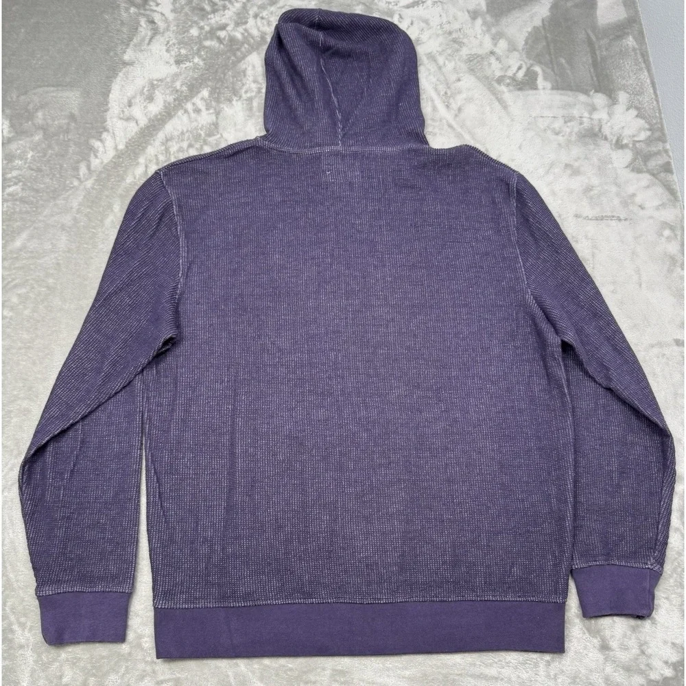 Vintage Zoo York Jacket Mens XXL 2XL Purple Full Zip Thermal Hoodie Hip Hop Y2K